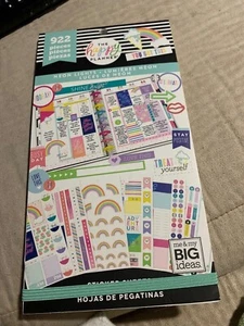 Erin Condren El Planificador Feliz Luces Neón Pegatina Libro 922 Piezas 90% Completo - Imagen 1 de 2