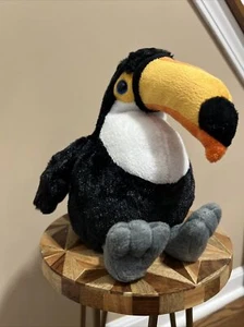 Ganz Webkinz Plush Toco Toucan HM223 Bird Orange Black Beanie No Code - Picture 1 of 7
