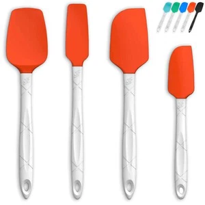 M KITCHEN Silicone Spatula Set - Heat Resistant & BPA Free - 4 Piece Nonstick... - Picture 1 of 9