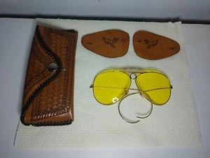Vintage B&L Ray-Ban Shooter Sunglasses Yellow Kalichrome 1/20 10K GF With Case - Picture 1 of 20