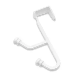 Whitmor Over the Door Double Hook, White - Picture 1 of 1