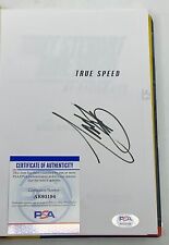 Tony Stewart "SMOKE" Signed " True Speed " Hard Cover Autographed PSA/DNA NASCAR