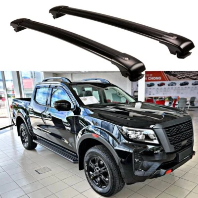 Barra transversal de 2 piezas para barras de techo para Nissan Navara NP300 2014-2024 barras de rieles de techo Foto 1 de 4