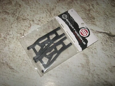Vintage RC Sportwerks RBX Front Arms Plastic Black (2) SWK5218 - Image 1 of 2