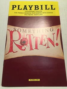 ALGO PODRIDO PLAYBILL LIBRO BALTIMORE,MD ABRIL 2017 - Imagen 1 de 1