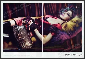 Louis Vuitton Handbag Madonna 2000s Print Ad (2 pgs) 2009 Colorful Couch - Picture 1 of 1