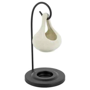Quemador de fragancias quemador de cera soporte de luz de té lámpara de aroma para aceites aromáticos blanco - Imagen 1 de 4