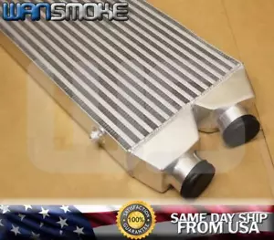 ONE SIDE INLET/OUTLET 2.5" SAME SIDE FMIC TURBO FRONT MOUNT INTERCOOLER 25x11x3 - Picture 1 of 6