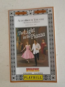 The Light in the Piazza Playbill Auditorium Theatre Chicago Programme 2007 Rare - Picture 1 of 8