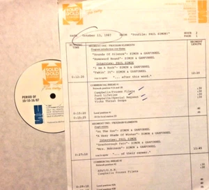 10/13/87 SOLID GOLD SCRAPBOOK PROFILES PAUL SIMON w/4 PAUL INTERVIEWS & 14 TUNES - Picture 1 of 2