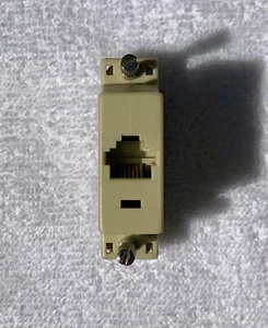 Telephone to Computer DB 25 Male to RJ12 Female Modular Adapter Plug Working - Picture 1 of 2