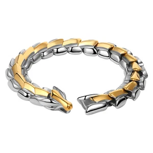 Punk Men Heavy Dragon Bracelet Stainless Steel Vintage Viking Wristband Jewelry - Picture 1 of 25