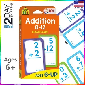 Addition Flash Cards Age 6+ 1st 2nd 3rd Grade Kids Elementary Math Workbook NEW - Picture 1 of 9