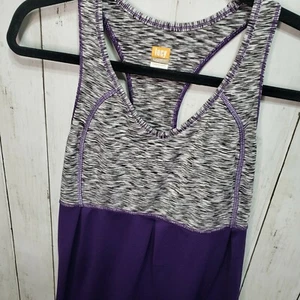 Lucy Tech Women's Workout Tank Top Size Small  Purple, Black White Space Dye - Picture 1 of 5