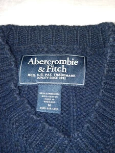 Vintage Abercrombie & Fitch Pullover Damen M Lammwolle Grobstrick Rory Gilmore - Bild 1 von 7