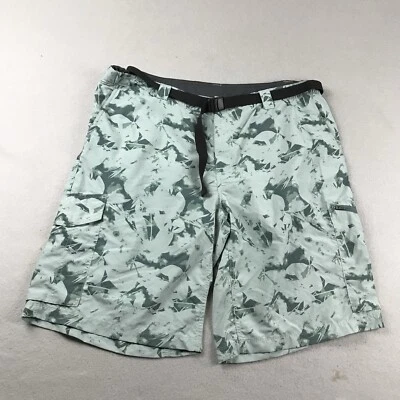 Pantalones Cortos Columbia Para Hombres 42 Verde Camuflaje Nylon Malla Forrados Cinturón Tabla de Carga Cortos Foto 1 de 4