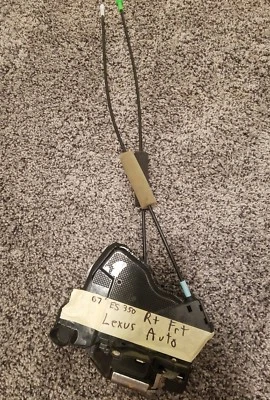 07-12 Lexus ES350 Right Front Door Lock Latch Actuator w/ Cables 69030-42230 OEM - Image 1 of 4