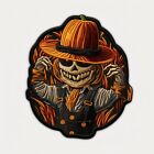 Scarecrow Patch Iron-on Embroidered Applique Clothing Halloween Costume Scary