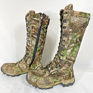 Rocky Boots 7550 Camo 15" Tall Rattler Snake Proof Zipper Gore-Tex Mens Size 8 M - Picture 1 of 14