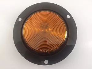 2.5" Amber Round Recess Flange Mount Clearance Side Marker/Light Truck Trailer - Picture 1 of 6