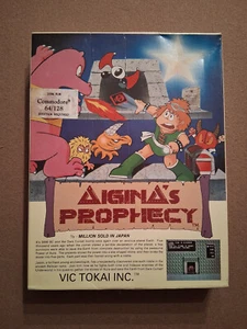 Commodore 64 / 128 Aigina's Prophecy by Vic Tokai CIB Good condition Rare TESTED - Picture 1 of 8