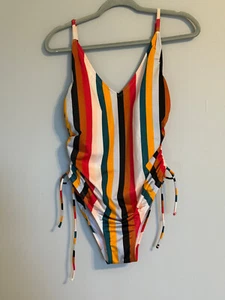 TIME AND TRU WOMEN'S 0NE-PIECE SWIMSUIT. SIZE: L TIE / ADJUSTMENT ON BOTH SIDES - Picture 1 of 5