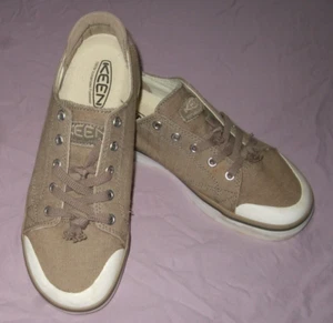 Keen Elsa Sneakers Brown US Sz 7 Canvas Lace Up  1020469 NICE - Picture 1 of 10
