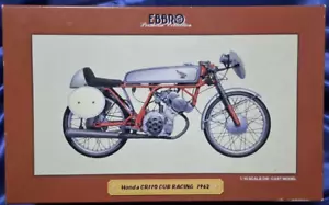 Ebbro premium collection 1/10 1962 Honda CR110 Cub racing Red classic rare - Picture 1 of 8