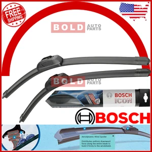 BOSCH ICON BEAM Fitment Wiper Blade Set of 2 Front Left+Right 26" &18" - Picture 1 of 7