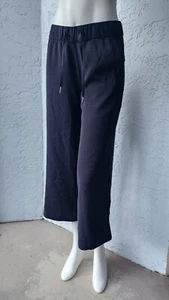 Lululemon on the fly 7/8 breite Beinhose gewebt schwarz Höschen Größe 4 - Bild 1 von 5