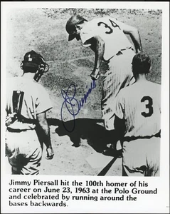 JIMMY JIM PIERSALL 8X10 AUTOGRAPHED ART PHOTO REPRINT FACSIMILE SIGNED - Picture 1 of 2