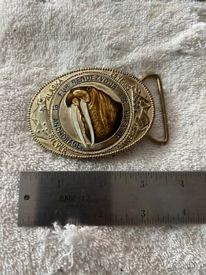 1984 МЕХ РАНДЕВУ АНКОРИДЖ, АЛЯСКА ПРЯЖКА РЕМНЯ - Изображение 1 из 4