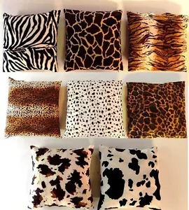 Cushion Cover fur Imitation Plush 50 X 50 Cm. Animal Muster. Various Designs - Picture 1 of 22