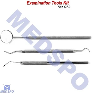 3 Piezas Periodontal Dental CP-11 Sonda Explorador 23/17 Espejo Dentista Examen - Imagen 1 de 7