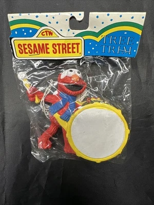 Pequeño baterista de colección Kurt Adler Plaza Sésamo adorno Elmo Jim Henson 1998 Foto 1 de 4