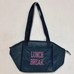 Bolsa de almuerzo Thirty-One Lunch Break con aislamiento térmico azul Crosshatch - Imagen 1 de 4