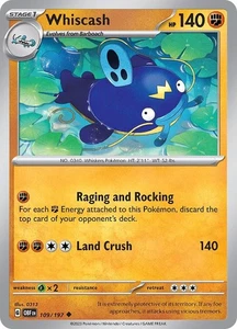 Whscash 109/197 | Fiamme Ossidiana | Non Comune Non Holo | Carta Pokémon NM - Foto 1 di 1