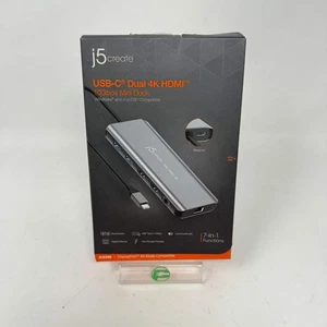 New J5 Create USB-C Dual 4K HDMI Docking Station JCD398 - Picture 1 of 5