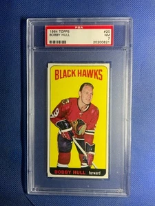 1964 TOPPS #20 BOBBY HULL PSA 7 NEAR MINT - Picture 1 of 2