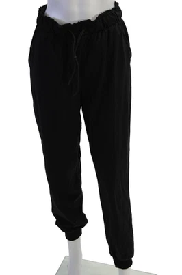 Lululemon Womens High Rise Drawstring Straight Leg Knit Pants Black Size 6 - Image 1 of 4