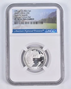 2018-S Silver PF70 ANT Apostle Islands Quarter Limited Edition NGC *0940 - Picture 1 of 5