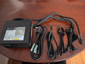 Corsair CX Series CX550M 550W 80 PLUS Bronze , please read description - Picture 1 of 12