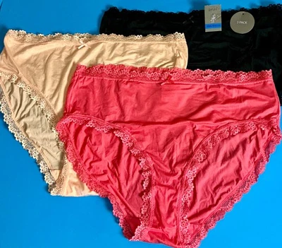 JUEGO DE 3 CALZONCILLOS/ROPA INTERIOR SECRET TREASURES DAMAS TALLA XXXL/3XG (10) Foto 1 de 2