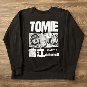 Tomie Junji Ito Crewneck Sweatshirt Adult Sz Large Hot Topic Collection Uzimaki - Picture 1 of 9