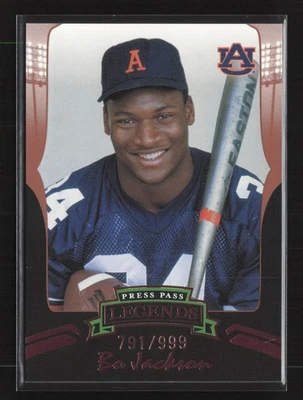 2006 Press Pass Legends #B58a Bo Jackson Bronze /999 Auburn Tigers - Image 1 of 2