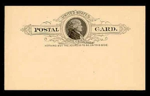 UX9 1c THOMAS JEFFERSON MINT POSTAL CARD - Picture 1 of 2