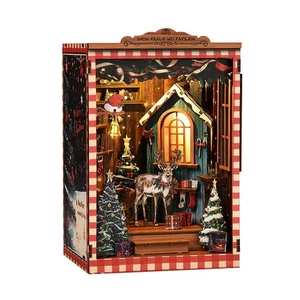 Kit modellino casa in miniatura fai da te libro Natale regalo perfetto decorazione casa ~ - Foto 1 di 17