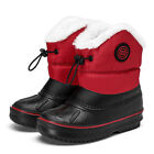 Kids Boy Girl Insulated Waterproof Winter Snow Boot Waterproof Cold Weather Shoe