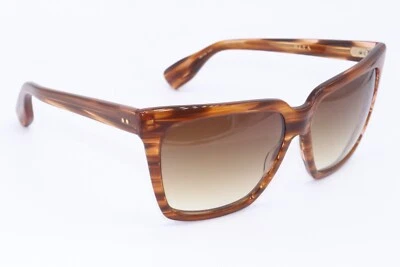 NUEVAS GAFAS DE SOL DITA TAXON 22013-D-BRN-58 MARRÓN A RAYAS DEGRADADAS AUTÉNTICAS 58-15 Foto 1 de 4