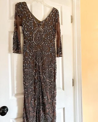 Vestido para mujer Pisarro Nights, talla 4 con cuello en V, nuevo Foto 1 de 4